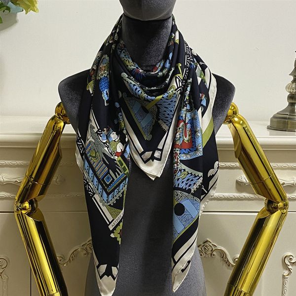women's scarf good quality 100% twill silk material thin and soft print letter pattern square scarves size 110cm -110cm, Blue;gray
women's scarf good quality 100% twill silk material thin and soft print letter pattern square scarves size 110cm -110cm, Blue;gray