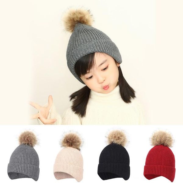 caps & hats winter warm baby cap fur ball pompom beanie kids ear protection knitted hat u7ee, Yellow
caps & hats winter warm baby cap fur ball pompom beanie kids ear protection knitted hat u7ee, Yellow