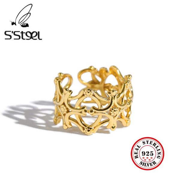 cluster rings s'steel korean gift for women 925 sterling silver gold minimalist opening ring bijoux argent massif pour femme jewelry, Golden;silver
cluster rings s'steel korean gift for women 925 sterling silver gold minimalist opening ring bijoux argent massif pour femme jewelry, Golden;silver