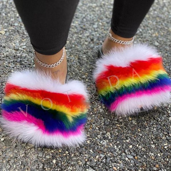 slippers summer women fur woman realy slides ladies fluffy raccoon female soft plush flat flip flops, Black
slippers summer women fur woman realy slides ladies fluffy raccoon female soft plush flat flip flops, Black