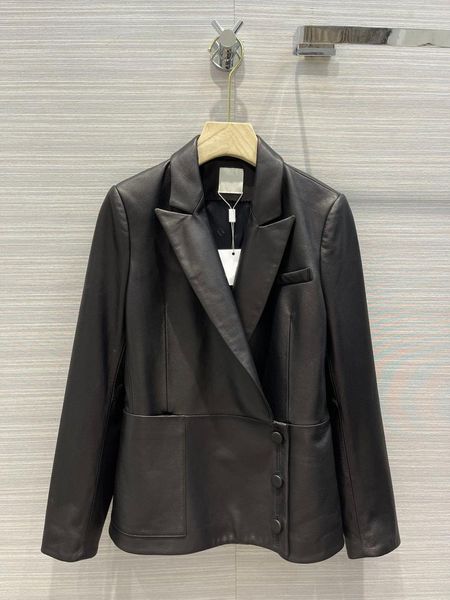 women's jackets high-end 100% sheepskin black for women 3d cut big pocket brand side button leather, Black;brown
women's jackets high-end 100% sheepskin black for women 3d cut big pocket brand side button leather, Black;brown