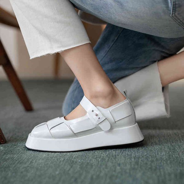 sandals genuine leather women's shoes buckle strap platform toe round heel thick spring/autumn apartment size 34-40 craftsmanship ph5k, Black
sandals genuine leather women's shoes buckle strap platform toe round heel thick spring/autumn apartment size 34-40 craftsmanship ph5k, Black