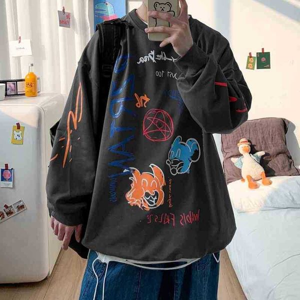 men's sweater casual hsome korean trend base 2021 spring and autumn new hip hop boys' pullover coat2021, Black
men's sweater casual hsome korean trend base 2021 spring and autumn new hip hop boys' pullover coat2021, Black