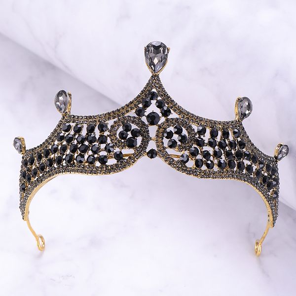 luxury rhinestone crystal black wedding crown bride tiaras and crowns queen diadem pageant crown bridal hair jewelry accessoriesdio chan con, Golden;white
luxury rhinestone crystal black wedding crown bride tiaras and crowns queen diadem pageant crown bridal hair jewelry accessoriesdio chan con, Golden;white