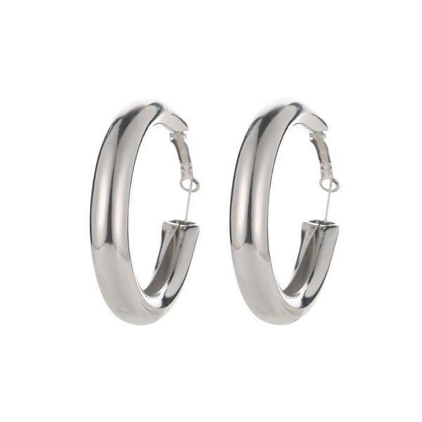 dangle earring for women punk rock minimalist 50mm thick tube big gold alloy round circle hoop earrings aretes de mujer, Black
dangle earring for women punk rock minimalist 50mm thick tube big gold alloy round circle hoop earrings aretes de mujer, Black