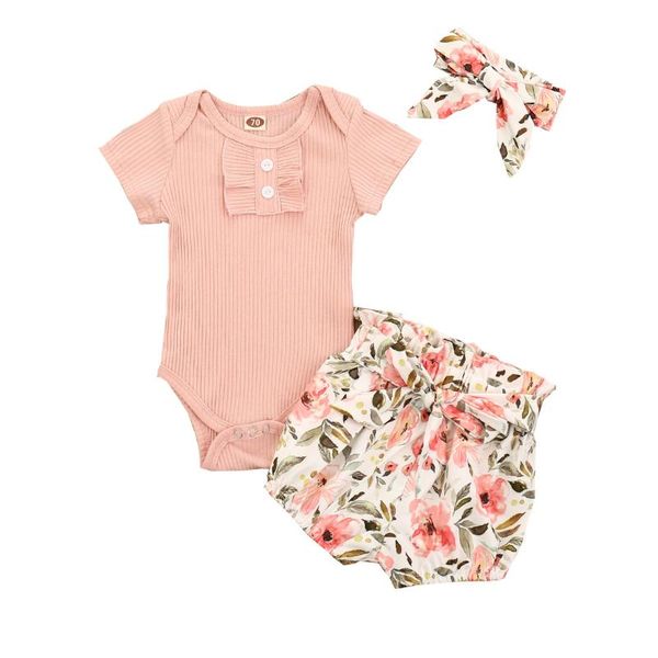 clothing sets 2021 baby girl 3 pcs outfit set solid color short sleeve ruffle button closure romper flower waist belt pants hair band, White
clothing sets 2021 baby girl 3 pcs outfit set solid color short sleeve ruffle button closure romper flower waist belt pants hair band, White