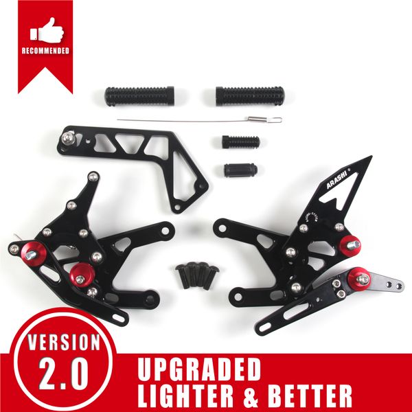 arashi ( version 2.0 ) adjustable rearsets footrests footpegs foot peg motorcycle for yamaha yzf r1 / r1m r1s rn32 2015-2019 2016 2017 2018
arashi ( version 2.0 ) adjustable rearsets footrests footpegs foot peg motorcycle for yamaha yzf r1 / r1m r1s rn32 2015-2019 2016 2017 2018