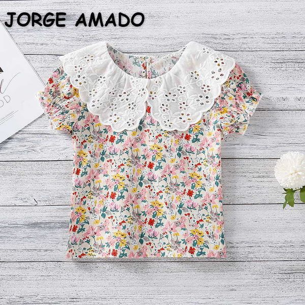 summer kids girls shirts floral short puff sleevesembroidered hollow collar blouses sweet style children clothes e16 210610, White;black
summer kids girls shirts floral short puff sleevesembroidered hollow collar blouses sweet style children clothes e16 210610, White;black