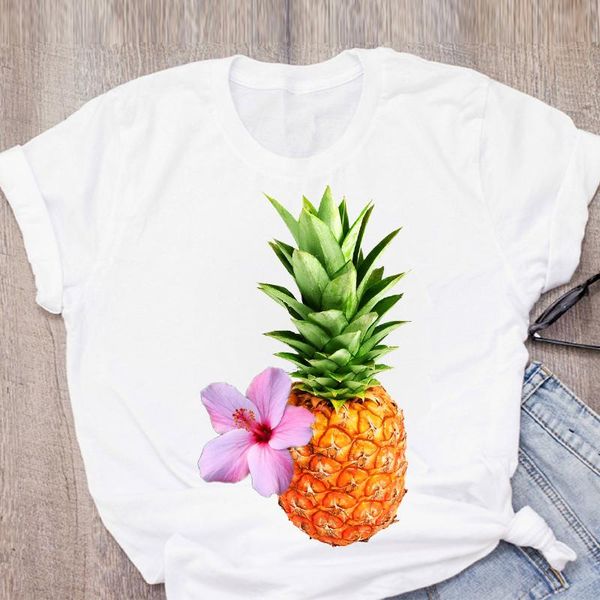 women's t-shirt women summer pineapple fruit clothing white print t shirt casual graphic tshirt female kawaii camisas mujer
women's t-shirt women summer pineapple fruit clothing white print t shirt casual graphic tshirt female kawaii camisas mujer