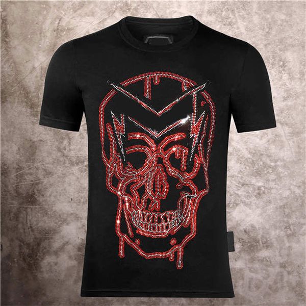 luxury designer fashion leisure creative men's pp skull street personality t-shirt 2021 summer solid color large pattern printing drill, White;black
luxury designer fashion leisure creative men's pp skull street personality t-shirt 2021 summer solid color large pattern printing drill, White;black