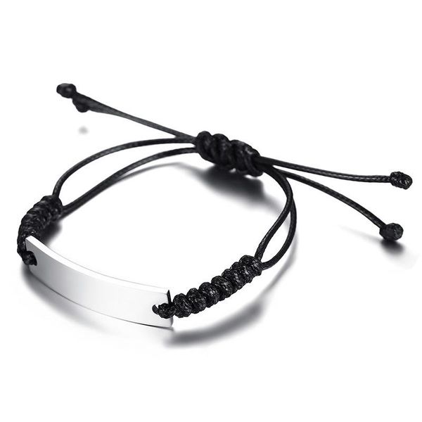 link, chain fashion bracelets for girls boys length adjustable braided rope stainless steel wristband gift 2021, Black
link, chain fashion bracelets for girls boys length adjustable braided rope stainless steel wristband gift 2021, Black