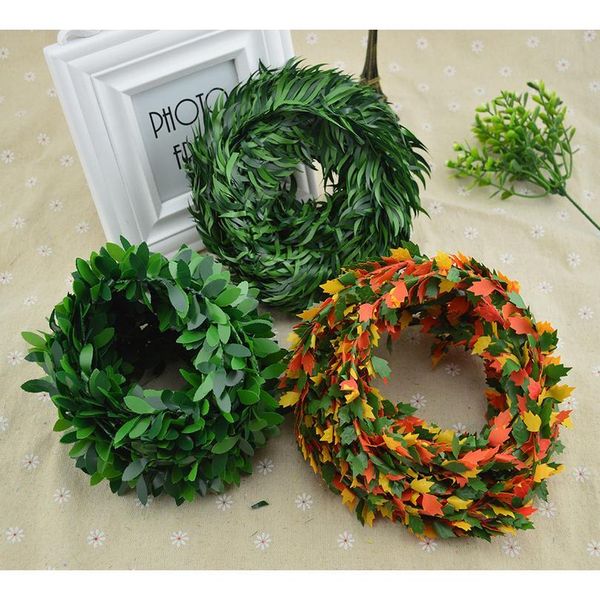 7 meters/roll iron wire green leaf vine wedding decorative flowers wreaths christmas decoration for home artificia qylxzt
7 meters/roll iron wire green leaf vine wedding decorative flowers wreaths christmas decoration for home artificia qylxzt