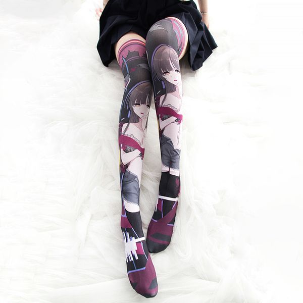 gothic pattern japanese girls printed anime stockings lolita velvet overknee tights socks cosplay overknee stockings, Red;black
gothic pattern japanese girls printed anime stockings lolita velvet overknee tights socks cosplay overknee stockings, Red;black
