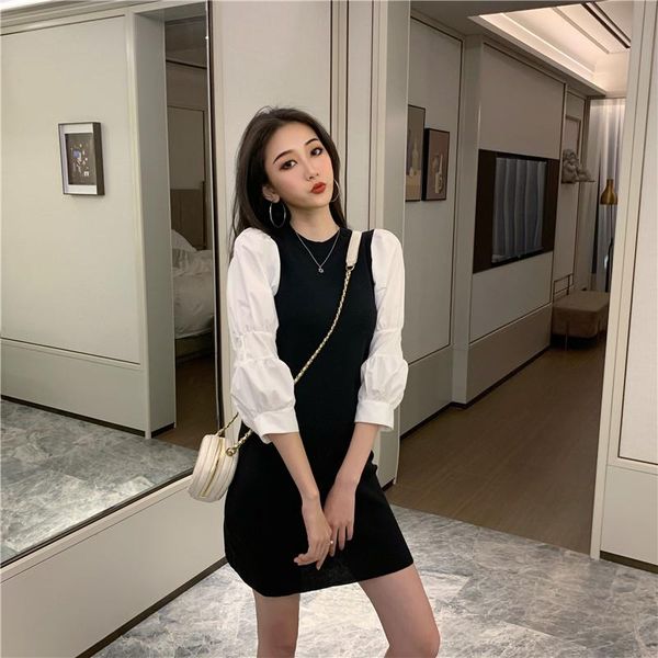 casual dresses fashion brand women's clothing patchwork pull sleeve empire o-neck a-line vintage style spring autumn dress, Black;gray
casual dresses fashion brand women's clothing patchwork pull sleeve empire o-neck a-line vintage style spring autumn dress, Black;gray