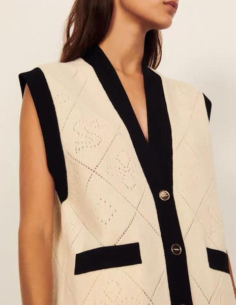 women's knits & tees 2021 autumn winter sd wool contrast color small fresh loose french sleeveless checkered jacquard vest cardigan, White
women's knits & tees 2021 autumn winter sd wool contrast color small fresh loose french sleeveless checkered jacquard vest cardigan, White