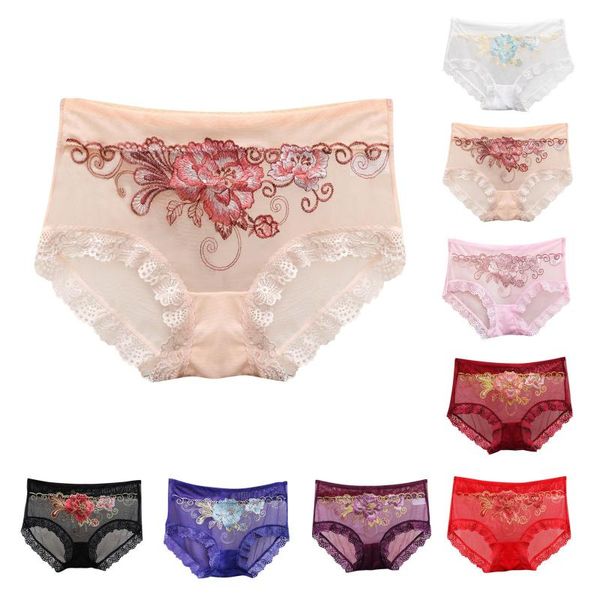 women's panties underpants middle waist lace briefs underwear embroidery seamless female lingerie, Black;pink
women's panties underpants middle waist lace briefs underwear embroidery seamless female lingerie, Black;pink