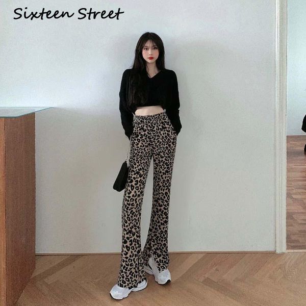 women's pants & capris leopard flare high waist leggings 2021 autumn winter women fashion bodycon long trousers club elegant design lad, Black;white
women's pants & capris leopard flare high waist leggings 2021 autumn winter women fashion bodycon long trousers club elegant design lad, Black;white