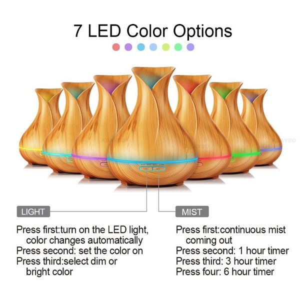 humidifiers air humidifier aroma essential oil diffuser ultrasonic with wood grain electricled lights for homefor office home
humidifiers air humidifier aroma essential oil diffuser ultrasonic with wood grain electricled lights for homefor office home