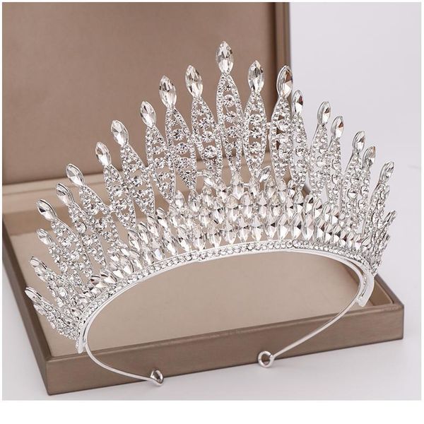 trendy silver color rhinestone crystal queen big crown bridal wedding tiara women beauty pageant bridal hair accessories jlllra
trendy silver color rhinestone crystal queen big crown bridal wedding tiara women beauty pageant bridal hair accessories jlllra