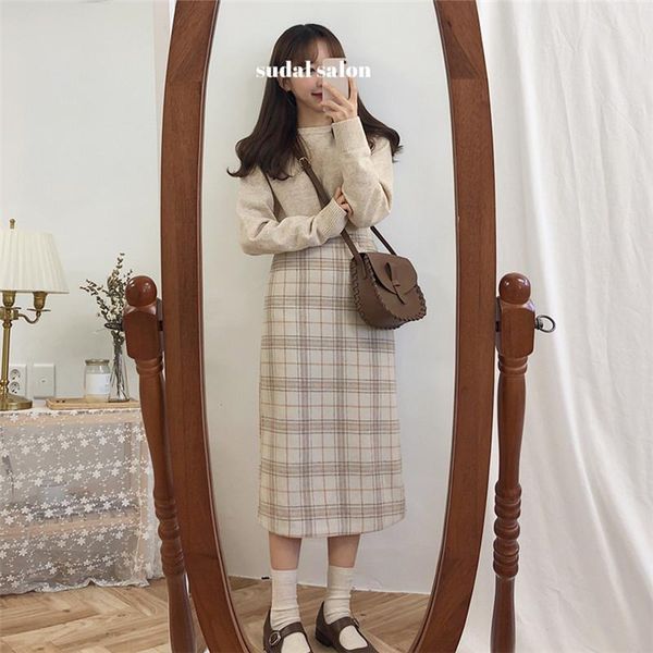 skirts vintage plaid women pencil long girls skirt warm elegant thick maxi fashion cute mid-calf, Black
skirts vintage plaid women pencil long girls skirt warm elegant thick maxi fashion cute mid-calf, Black