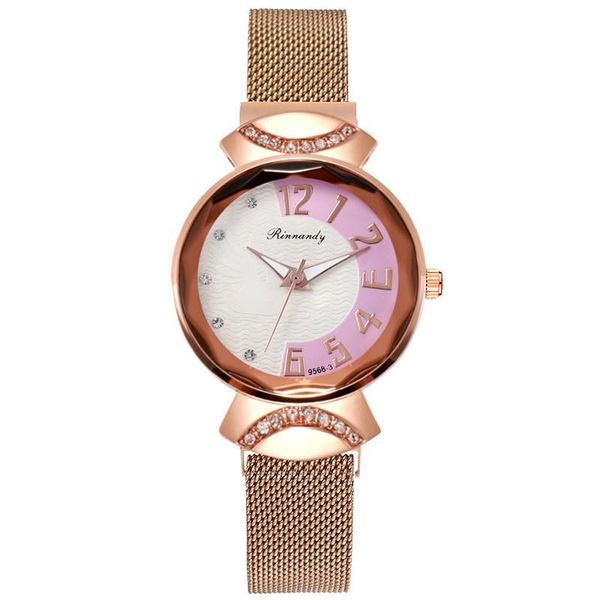 wristwatches luxury fashion magnetic women watches rose gold stainless steel mesh strap ladies quartz minimalist female clock, Slivery;brown
wristwatches luxury fashion magnetic women watches rose gold stainless steel mesh strap ladies quartz minimalist female clock, Slivery;brown