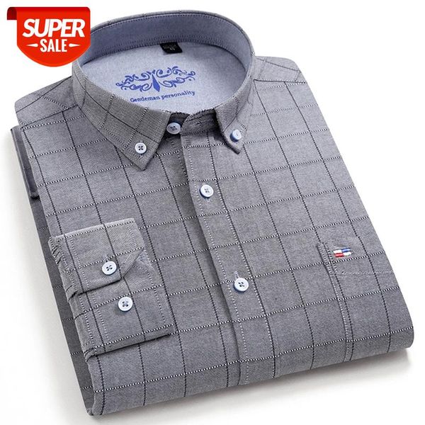 cotton oxford fabric casual men plaid shirt long sleeve male checked shirts striped regular fit button collar leisure easy care #9j94, White;black
cotton oxford fabric casual men plaid shirt long sleeve male checked shirts striped regular fit button collar leisure easy care #9j94, White;black