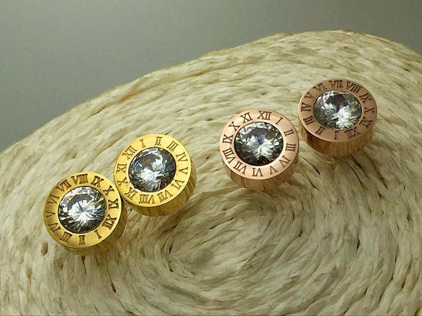 stud fashion influx of people titanium steel anti-allergic earrings single crystal roman numerals men and women lovers, Golden;silver
stud fashion influx of people titanium steel anti-allergic earrings single crystal roman numerals men and women lovers, Golden;silver