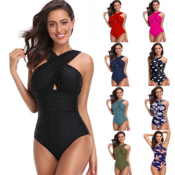 ladies cross halter women swimwear one piece swimsuit solid bathing suits beach wear muticolors
ladies cross halter women swimwear one piece swimsuit solid bathing suits beach wear muticolors
