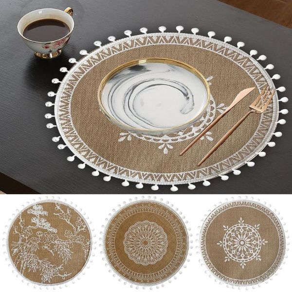 mats & pads nordic style hand-woven bowl cotton linen placemat cup mat tassels non-slip insulation home decor 39cm
mats & pads nordic style hand-woven bowl cotton linen placemat cup mat tassels non-slip insulation home decor 39cm