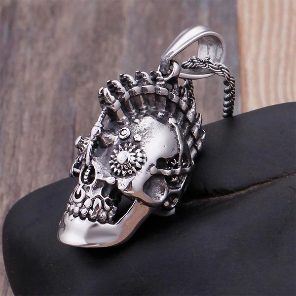 chains fashion stainless steel motorcycle jewelry for men steampunk mechanical gear skull pendant necklace male punk rock accessories, Silver
chains fashion stainless steel motorcycle jewelry for men steampunk mechanical gear skull pendant necklace male punk rock accessories, Silver