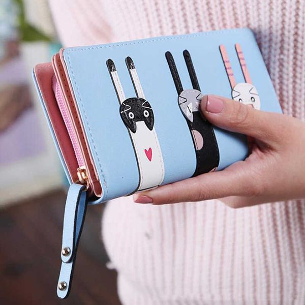 new fashion women long section bifold women's rits hasp three cat wallets pu leather cardholder clutch bag wallet, Red;black
new fashion women long section bifold women's rits hasp three cat wallets pu leather cardholder clutch bag wallet, Red;black
