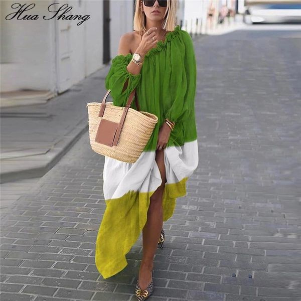 casual dresses 2021 fashion women summer one shoulder off contrast color long beach dress 5xl plus size loose oversized maxi, Black;gray
casual dresses 2021 fashion women summer one shoulder off contrast color long beach dress 5xl plus size loose oversized maxi, Black;gray