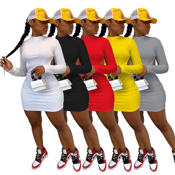 2021 new solid color long sleeves round neck backless european and american summer women fashion bodycon wz9o, Black;gray
2021 new solid color long sleeves round neck backless european and american summer women fashion bodycon wz9o, Black;gray