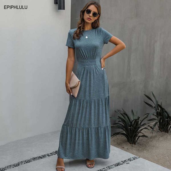 summer maxi dress women high waist elegant party dress ladies a line short sleeve long robes femme 2xl 210719, White;black
summer maxi dress women high waist elegant party dress ladies a line short sleeve long robes femme 2xl 210719, White;black