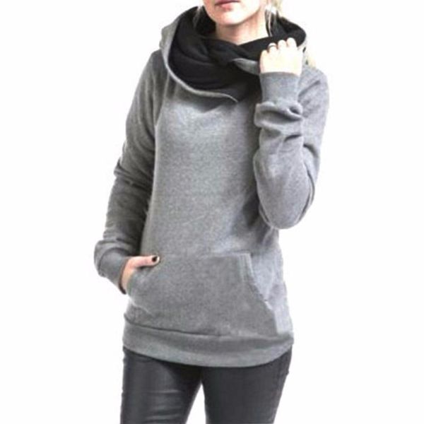 women's hoodies & sweatshirts 2021 casual autumn spring hooded women turleneck long sleeve female fleece tracksuit sudadera mujer, Black
women's hoodies & sweatshirts 2021 casual autumn spring hooded women turleneck long sleeve female fleece tracksuit sudadera mujer, Black