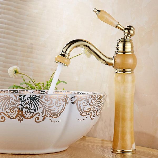 bathroom sink faucets basin jade gold washbasin luxury tall taps faucet vanity vessel sinks mixer cold and water tap