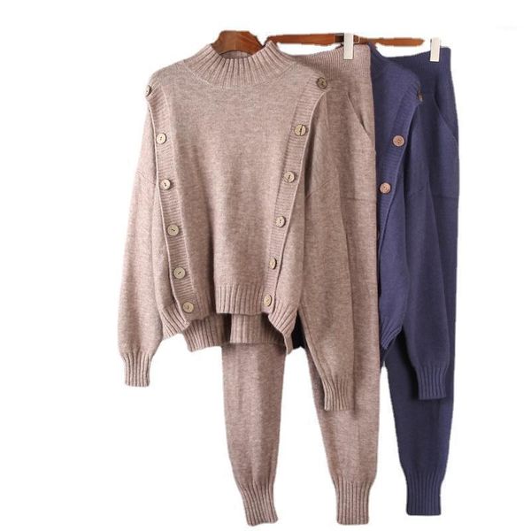 women's two piece pants knitted set women 2021 autumn winter loose button sweater & carrot pant 2 pieces female outfit tracksuits harem, White
women's two piece pants knitted set women 2021 autumn winter loose button sweater & carrot pant 2 pieces female outfit tracksuits harem, White
