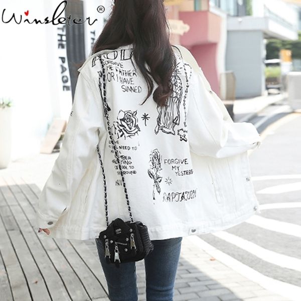 new cotton white harajuku doodle autumn jacket coat casual letter floral print long sleeve denim couple c07508b 201013, Black;brown
new cotton white harajuku doodle autumn jacket coat casual letter floral print long sleeve denim couple c07508b 201013, Black;brown
