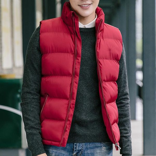 mens vest men winter jackets warm down vests casual coats solid color vest women and men waistcoat zipper sleeveless red coat, Black;white
mens vest men winter jackets warm down vests casual coats solid color vest women and men waistcoat zipper sleeveless red coat, Black;white
