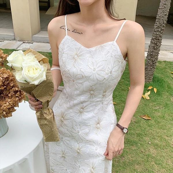 summer embroidery elegant womens dress midi v neck vintage fairy strap party one piece korean office lady, Black;gray
summer embroidery elegant womens dress midi v neck vintage fairy strap party one piece korean office lady, Black;gray