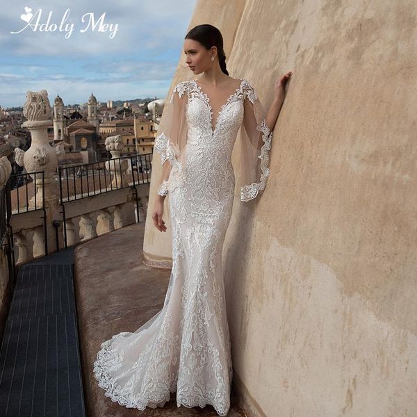 other wedding dresses adoly mey elegant scoop neck button mermaid 2021 gorgeous appliques brush train princess bridal gown plus size, White
other wedding dresses adoly mey elegant scoop neck button mermaid 2021 gorgeous appliques brush train princess bridal gown plus size, White