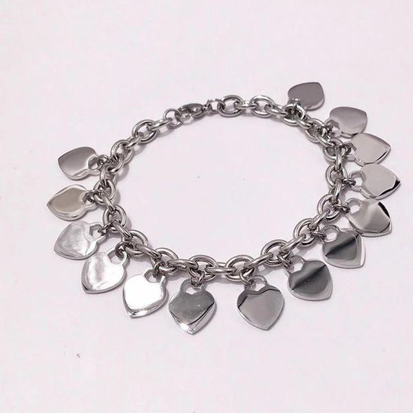 bangle type women multi heart chain bracelet luxury jewelry love mini accessories stainless steel gift designer, Black
bangle type women multi heart chain bracelet luxury jewelry love mini accessories stainless steel gift designer, Black