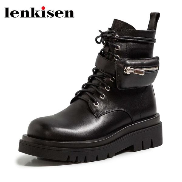 boots lenkisen cow leather round toe thick bottom riding handsome young lady daily wear high street fashion ankle l55, Black
boots lenkisen cow leather round toe thick bottom riding handsome young lady daily wear high street fashion ankle l55, Black