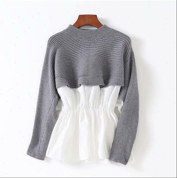 womens patchwork sweater shirts autumn knit fake two pieces o neck long sleeve japan woman sweaters female pullovers ls158, White;black
womens patchwork sweater shirts autumn knit fake two pieces o neck long sleeve japan woman sweaters female pullovers ls158, White;black