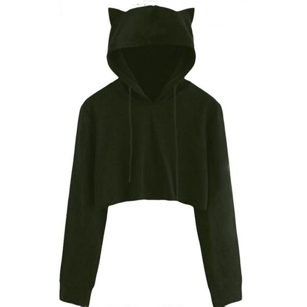 women's hoodies & sweatshirts teen girls cute cat ear breathable trim sweatshirt crop casual hooded pullover clothes loose moletom, Black
women's hoodies & sweatshirts teen girls cute cat ear breathable trim sweatshirt crop casual hooded pullover clothes loose moletom, Black