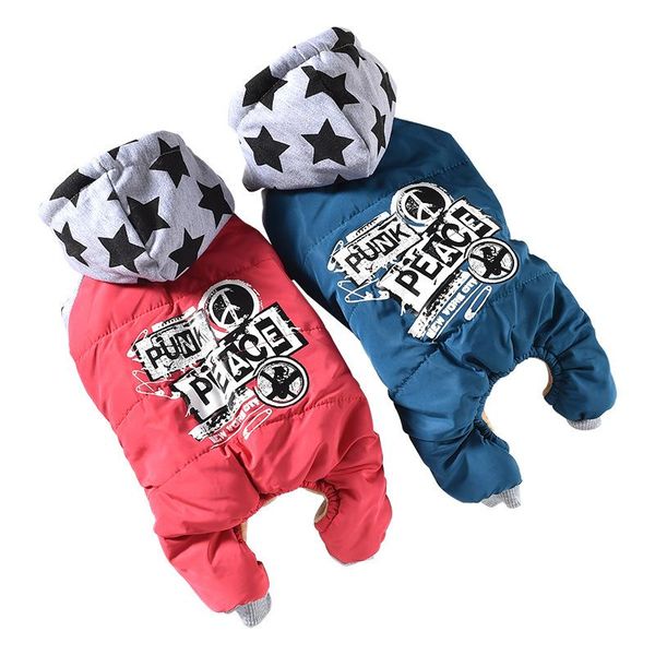 dog apparel winter arrivals warm clothes with five-pointed star printed hit color four-footed pet jumpsuit for small pug
dog apparel winter arrivals warm clothes with five-pointed star printed hit color four-footed pet jumpsuit for small pug