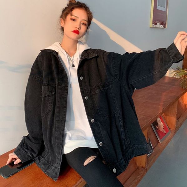 2021 spring female turn down collar single breasted long-sleeved plus size solid color denim jacket cardigan coat 16w319, Black;brown
2021 spring female turn down collar single breasted long-sleeved plus size solid color denim jacket cardigan coat 16w319, Black;brown
