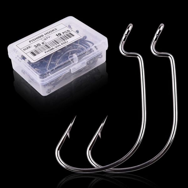 fishing hooks 10pc/ box hook set carbon steel wide crank offset fishhook for soft worm lure barbed carp tackle
fishing hooks 10pc/ box hook set carbon steel wide crank offset fishhook for soft worm lure barbed carp tackle