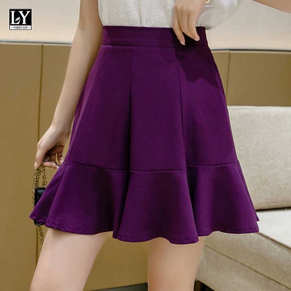 ly varey lin summer women sweet solid color high waist mini pleated skirt casual ruffles ins a-line short female skirts 210526, Black
ly varey lin summer women sweet solid color high waist mini pleated skirt casual ruffles ins a-line short female skirts 210526, Black