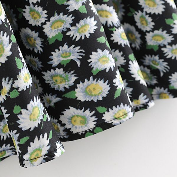 summer vintage v neck floral dress sweet ruffles short sleeve pleated female casual mini dresses vestidos women, Black;gray
summer vintage v neck floral dress sweet ruffles short sleeve pleated female casual mini dresses vestidos women, Black;gray